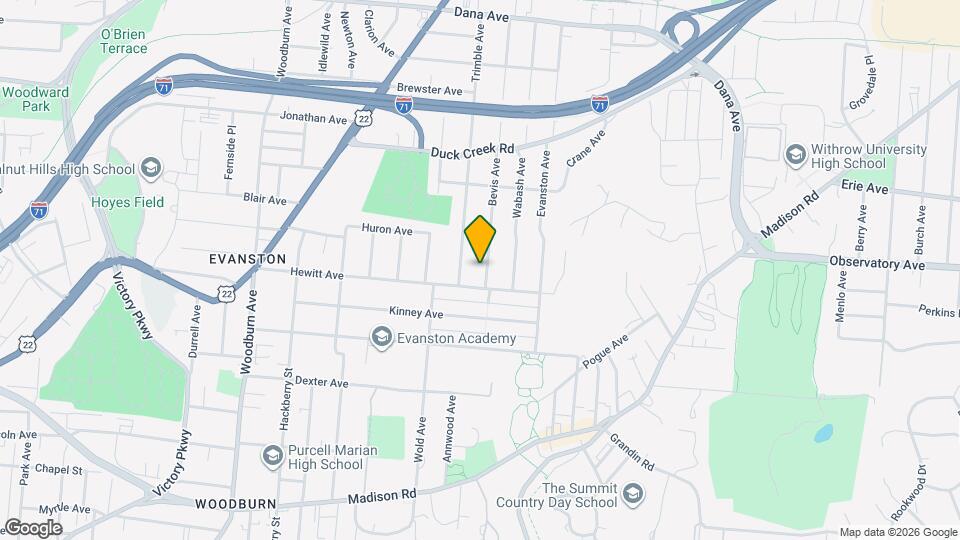 3317 Bevis Ave Mapa y Detalles de la Ubicación