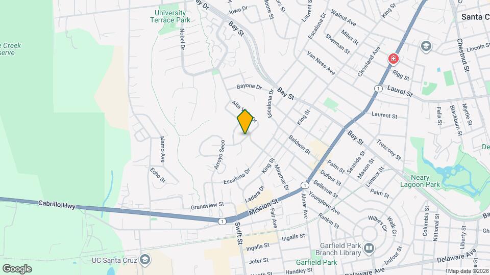 99 Alta Vista Dr Map and Location Details