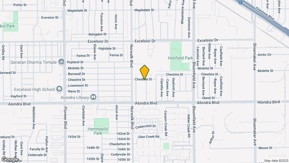 12254 Cheshire St Map and Location Details