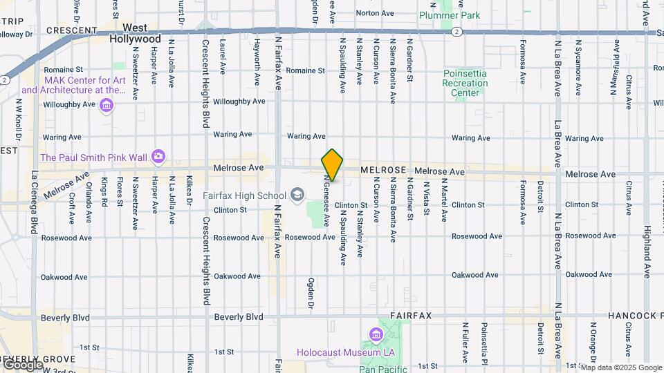630 N Genesee Ave Map and Location Details