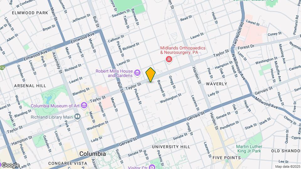 1518 Henderson St Map and Location Details
