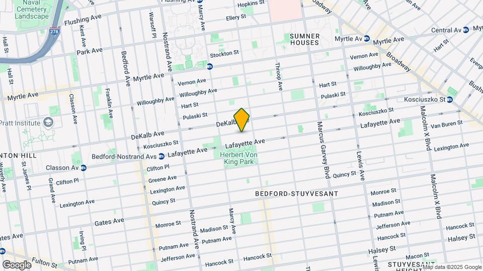 210 Kosciuszko St Map and Location Details
