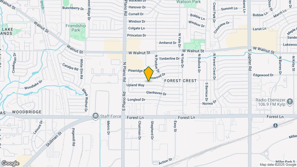 4237 Upland Way Map and Location Details