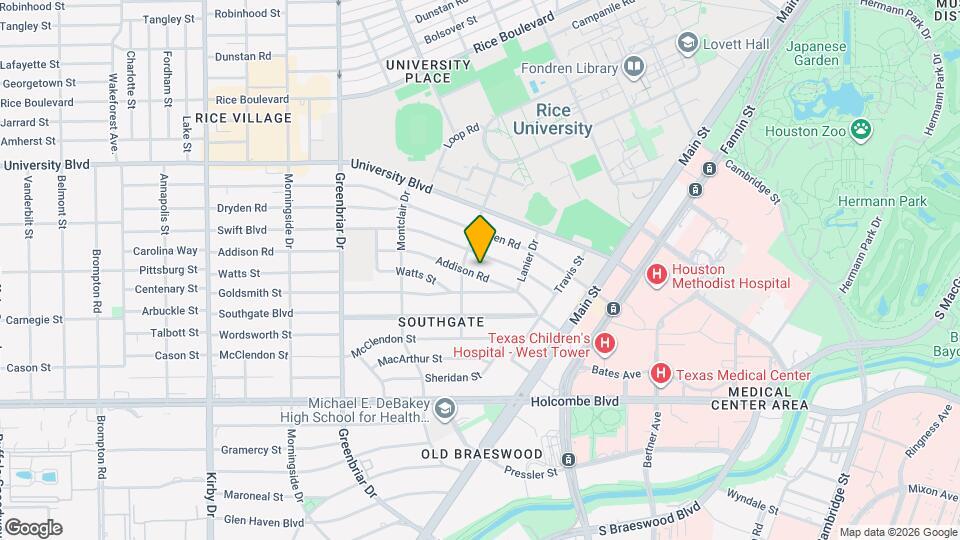 2044 Addison Rd Map and Location Details