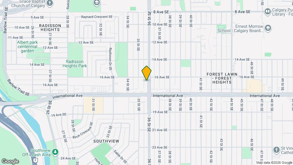 1713 36 St SE Map and Location Details