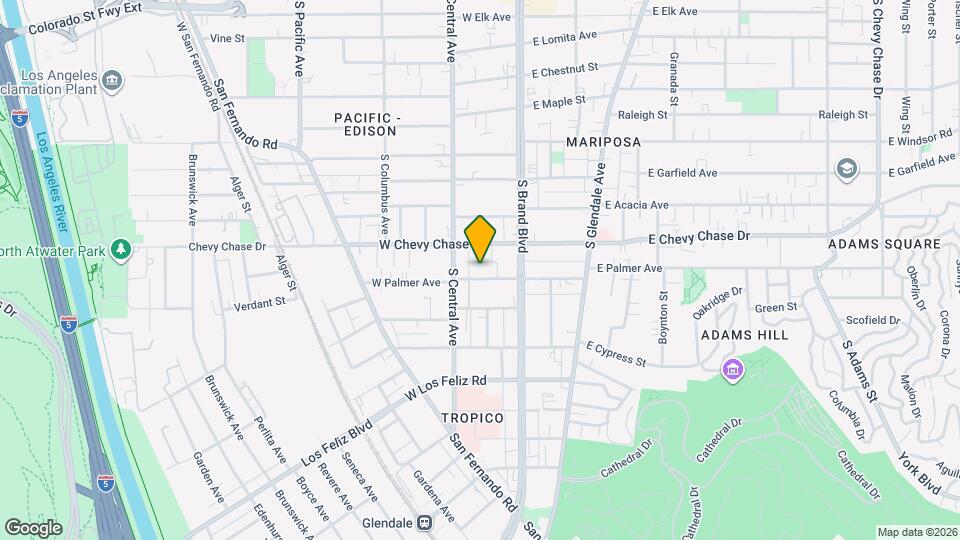 209 W Palmer Ave, Unit B Mapa y Detalles de la Ubicación