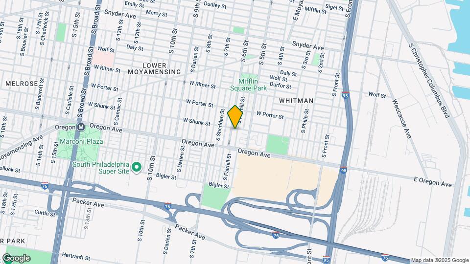 2608 S Fairhill St Map and Location Details