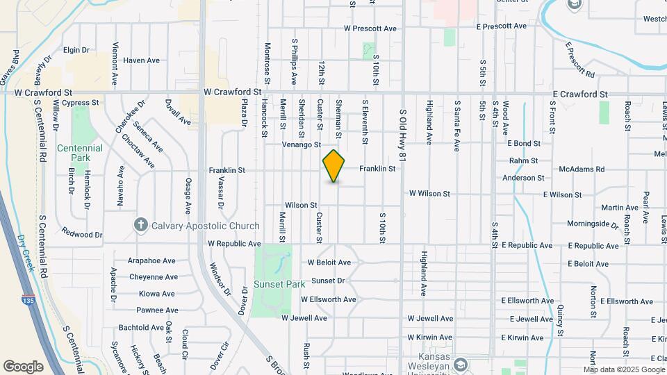 852 Sherman St Map and Location Details