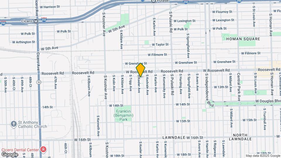 1223 S Keeler Ave Map and Location Details