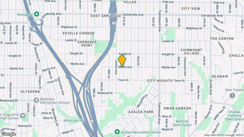 3442 41st St Map and Location Details