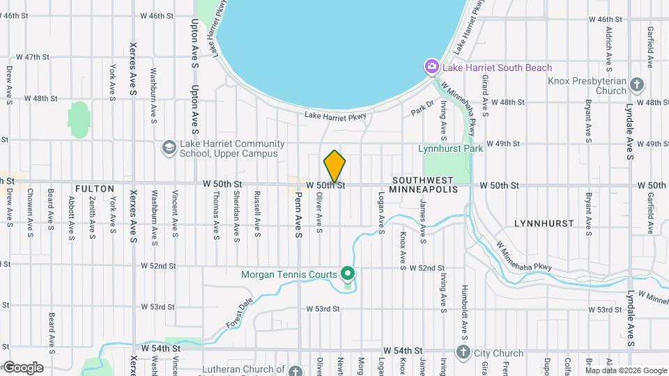 5000 Newton Ave S, Unit Upstairs Mapa y Detalles de la Ubicación