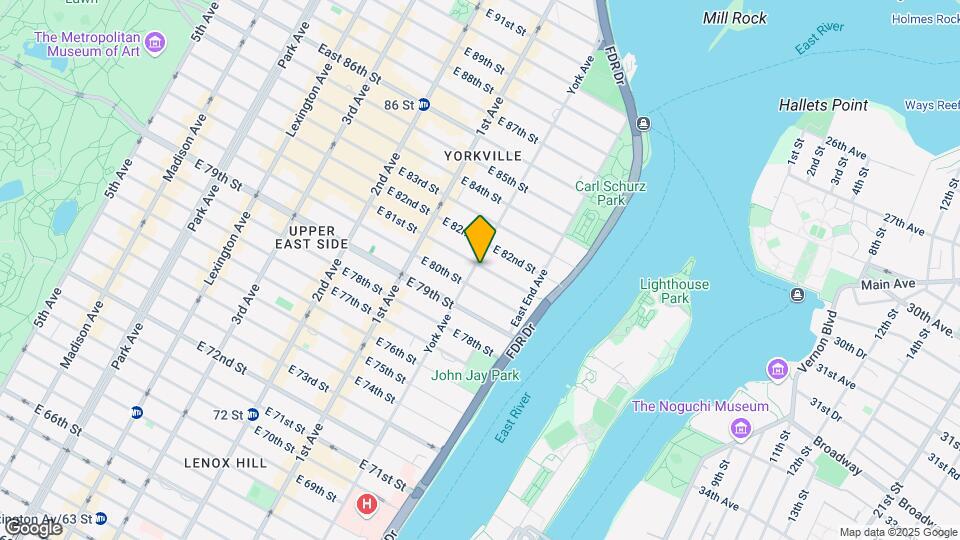 500 E 81st St Map and Location Details