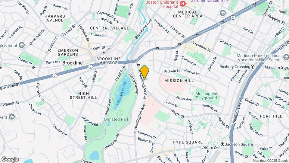 74 S Huntington Ave, Unit 4-3 Map and Location Details
