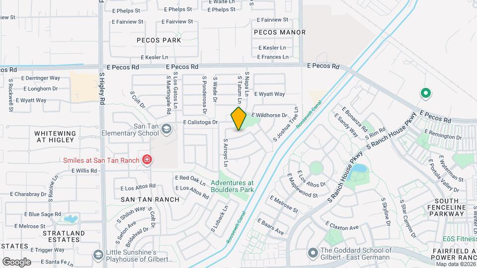 3752 E Woodside Way Mapa y Detalles de la Ubicación