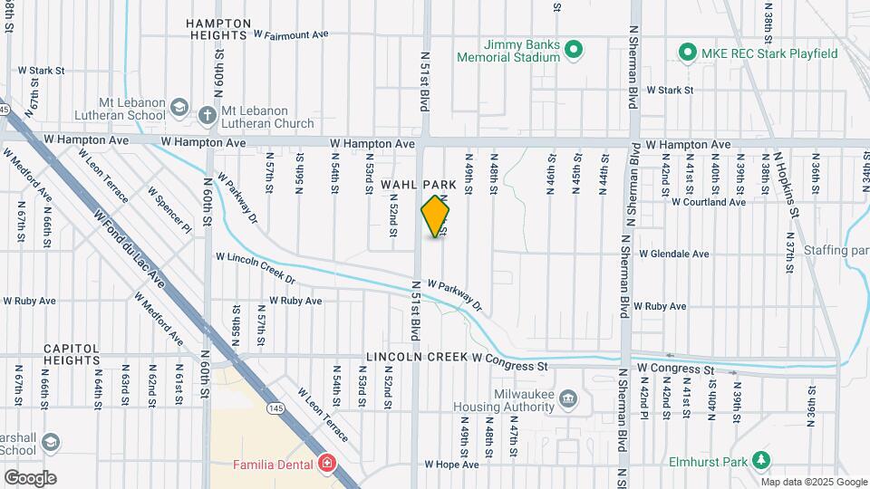 4609 N 50th St Map and Location Details