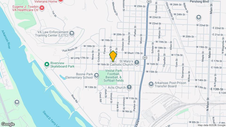 1611 W 16th St Map and Location Details