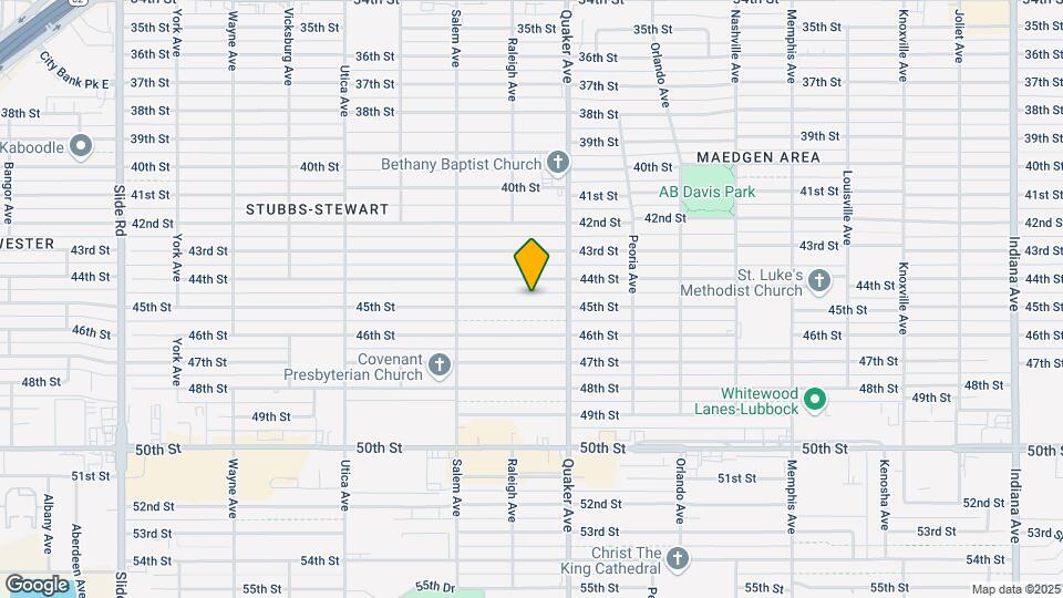 4414 45th St Map and Location Details