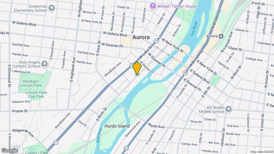 160 S River St Mapa y Detalles de la Ubicación