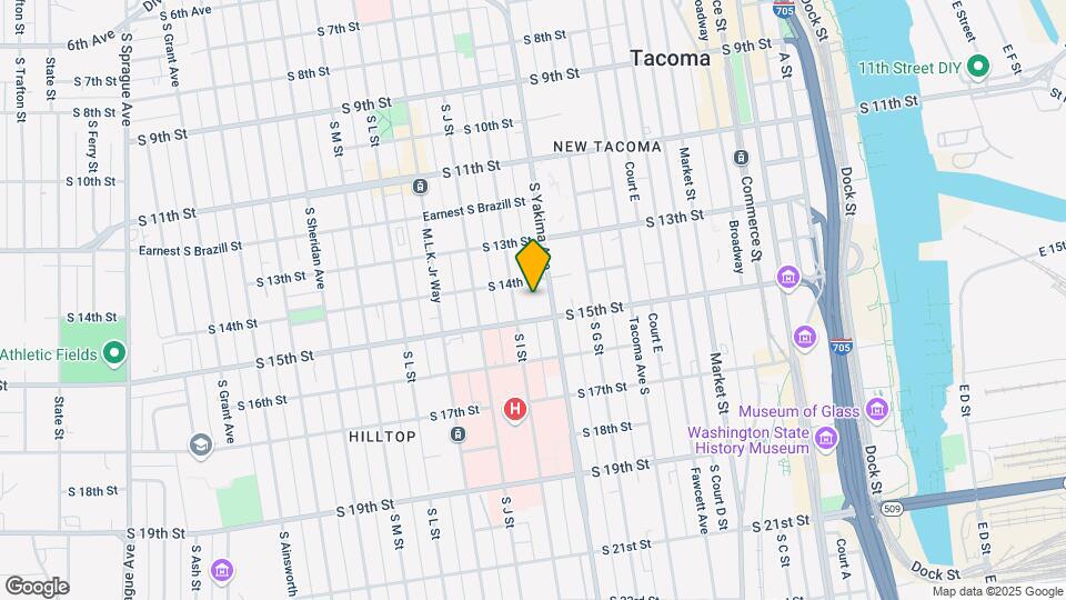 1402 South Yakima Avenue Map and Location Details