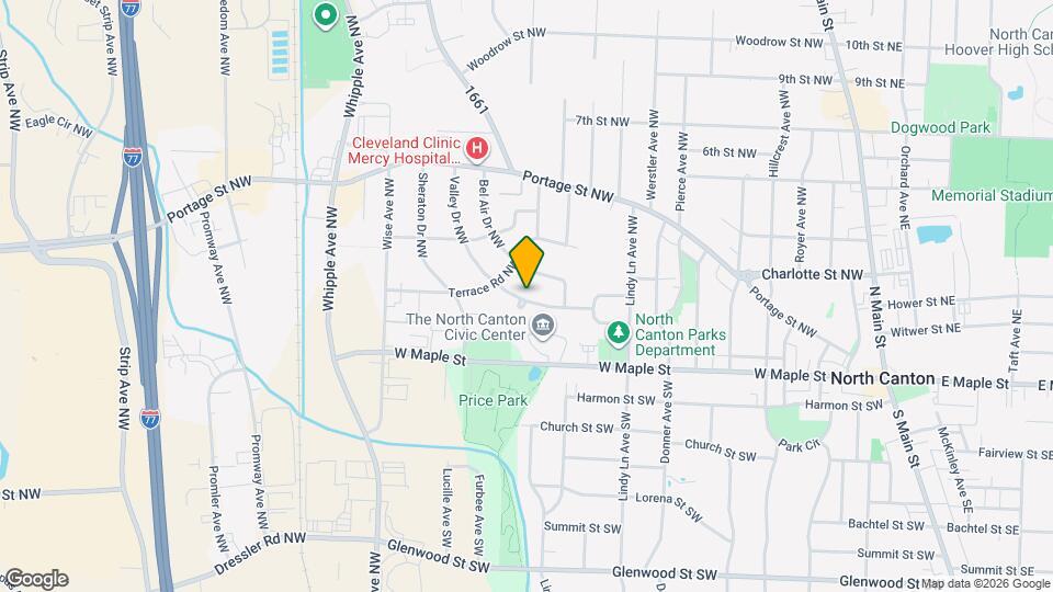 1021 Valley Dr NW Map and Location Details