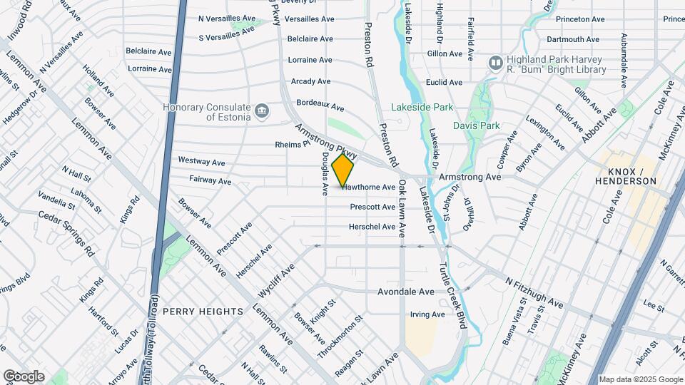 4120 Hawthorne Ave Map and Location Details
