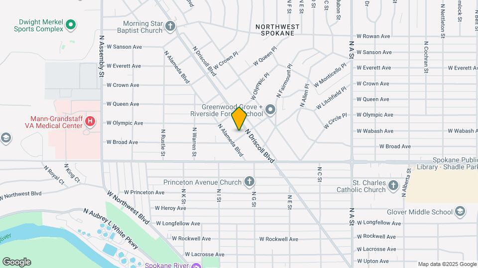 3514 W Broad Pl Map and Location Details