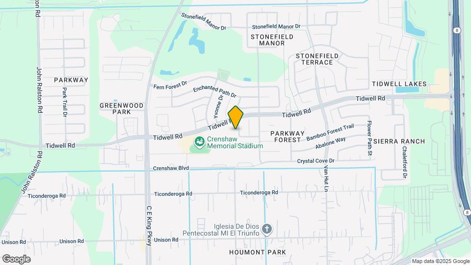 8611 Sherrywood Dr Map and Location Details