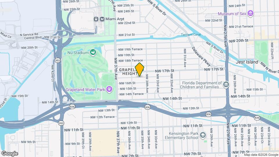 3500 NW 16th Terrace Mapa y Detalles de la Ubicación