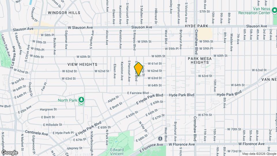 6302 S Rimpau Blvd, Unit 1/2 Mapa y Detalles de la Ubicación