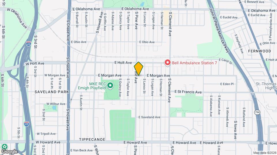 3508 S Pine Ave, Unit Upper Mapa y Detalles de la Ubicación