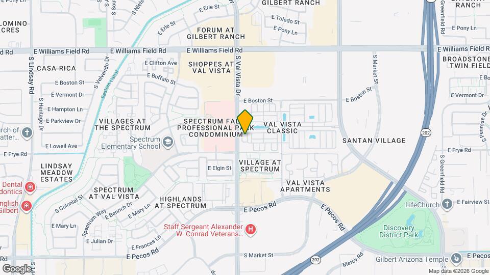 1635 E Dogwood Ln Map and Location Details
