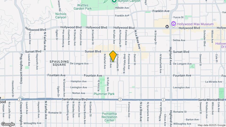 1400 N Fuller Ave Map and Location Details