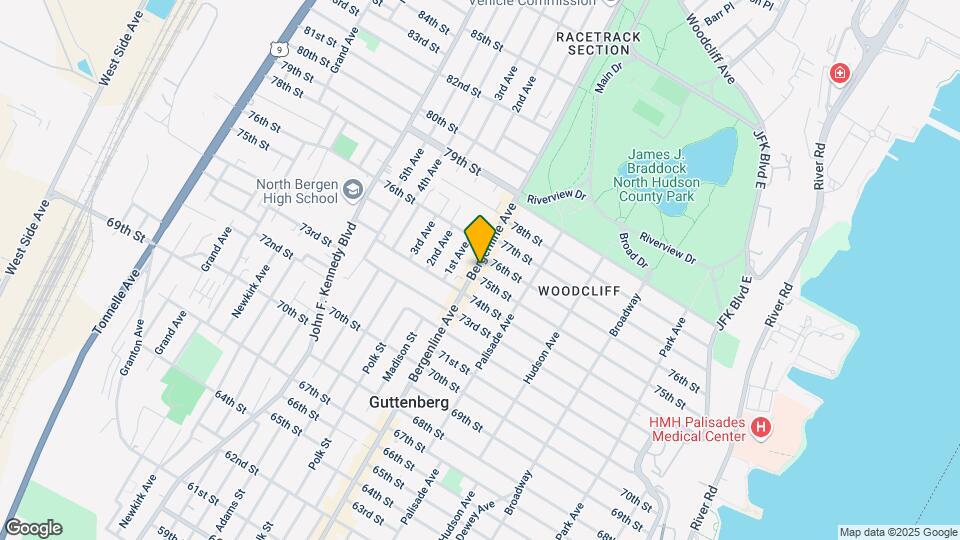 7504 Bergenline Ave Mapa y Detalles de la Ubicación