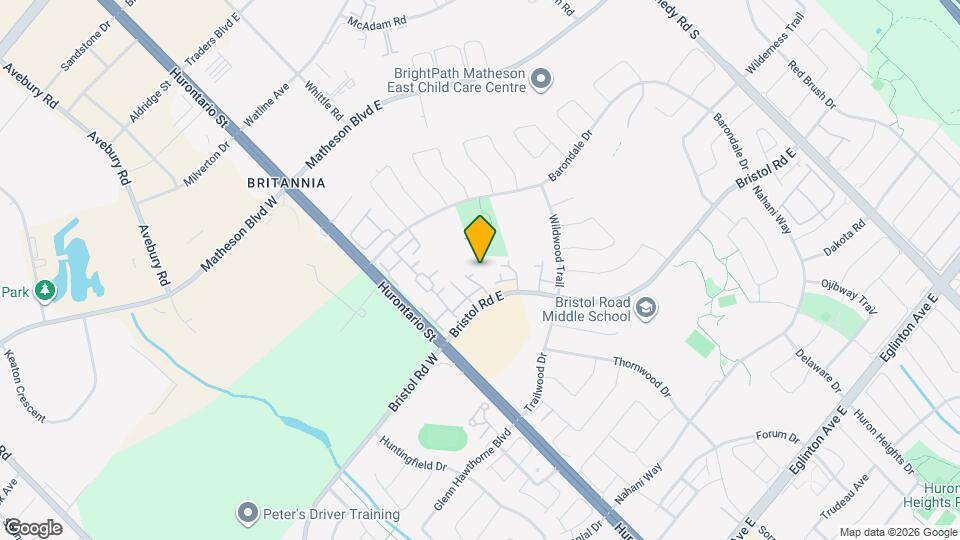 103 Bristol Rd E Map and Location Details