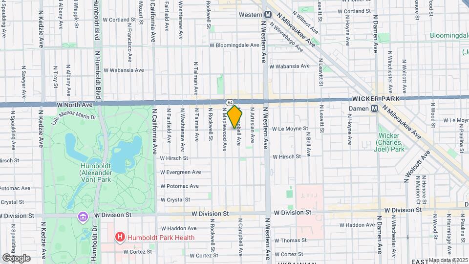 2511 W Le Moyne St Map and Location Details