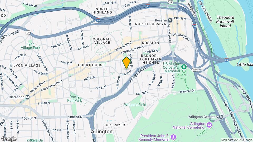 1418 N Rhodes St-Unit -B125 Map and Location Details
