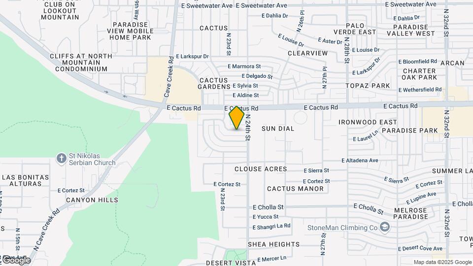 2327 E Paradise Dr Map and Location Details