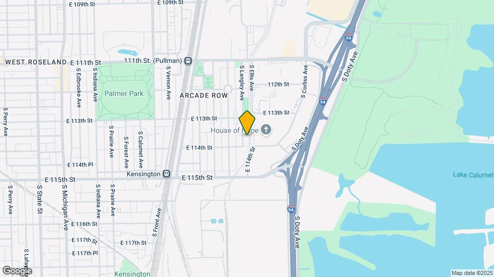 11343 S Langley Ave Map and Location Details