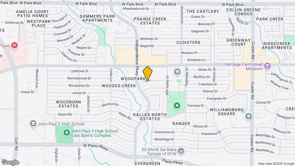 2810 Clear Springs Dr Map and Location Details