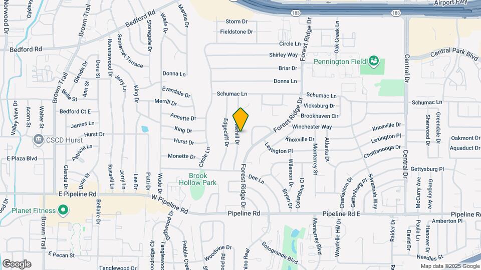 1004 Overhill Dr Map and Location Details