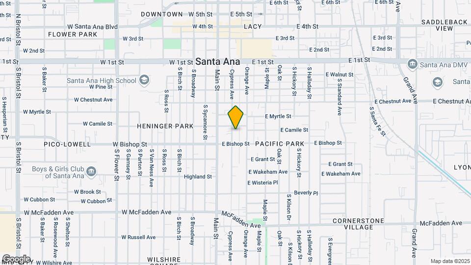 611 Cypress Ave Map and Location Details