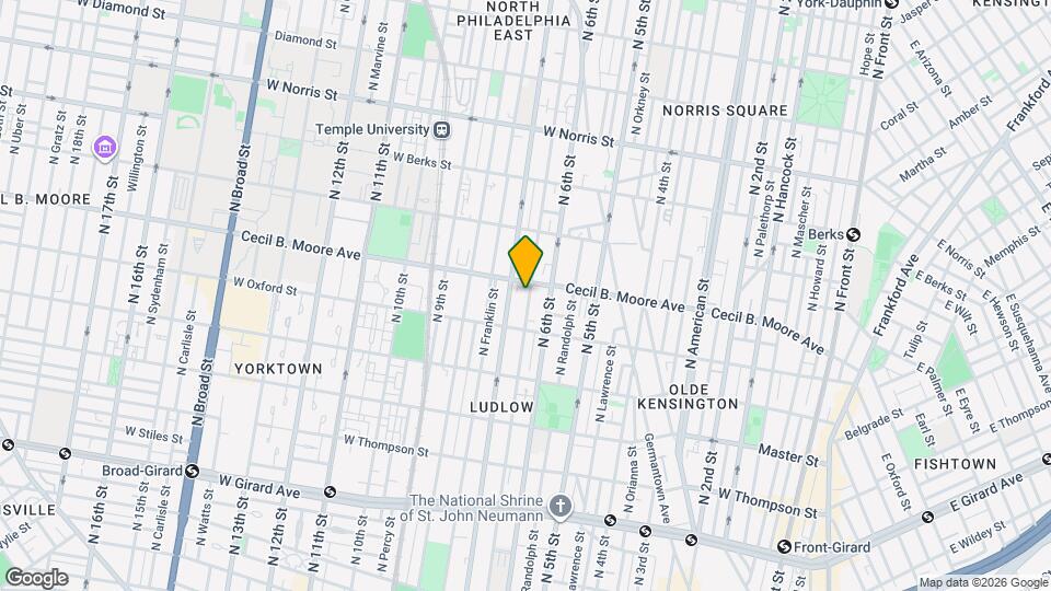 1644 N Marshall St Mapa y Detalles de la Ubicación