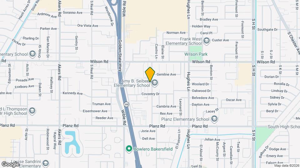 2729 Agate St Map and Location Details