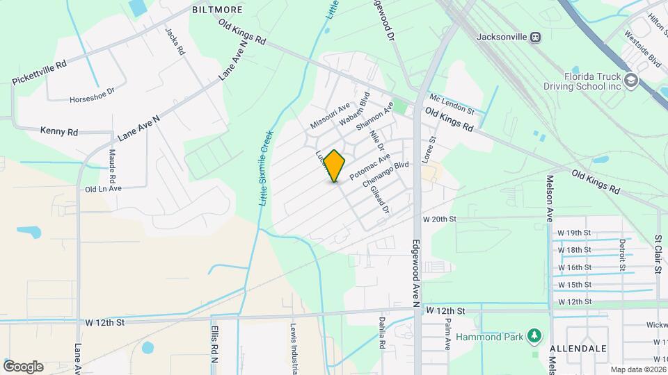 5407 Potomac Ave Map and Location Details