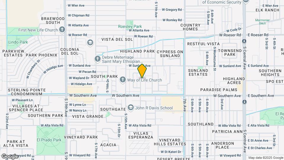 5733 S 13th Ave Map and Location Details