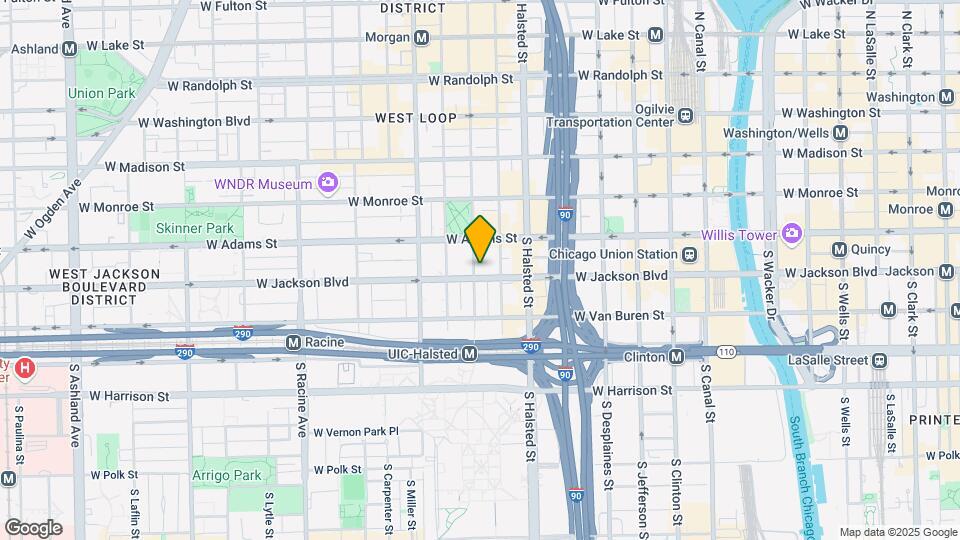 850 W Jackson Blvd, Unit 13E Map and Location Details