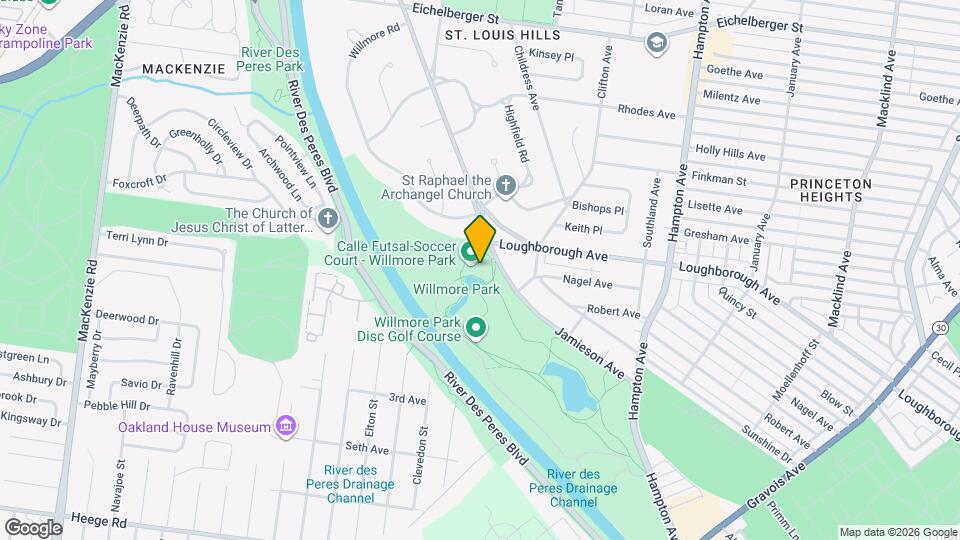 7200 Hampton Ave Map and Location Details