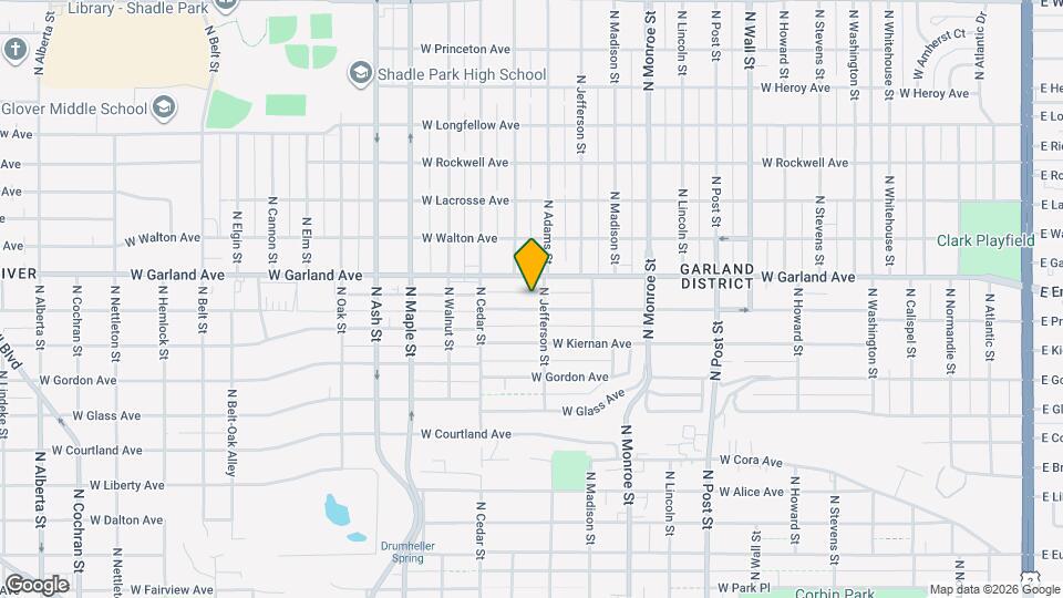 1208 W Providence Ave Map and Location Details