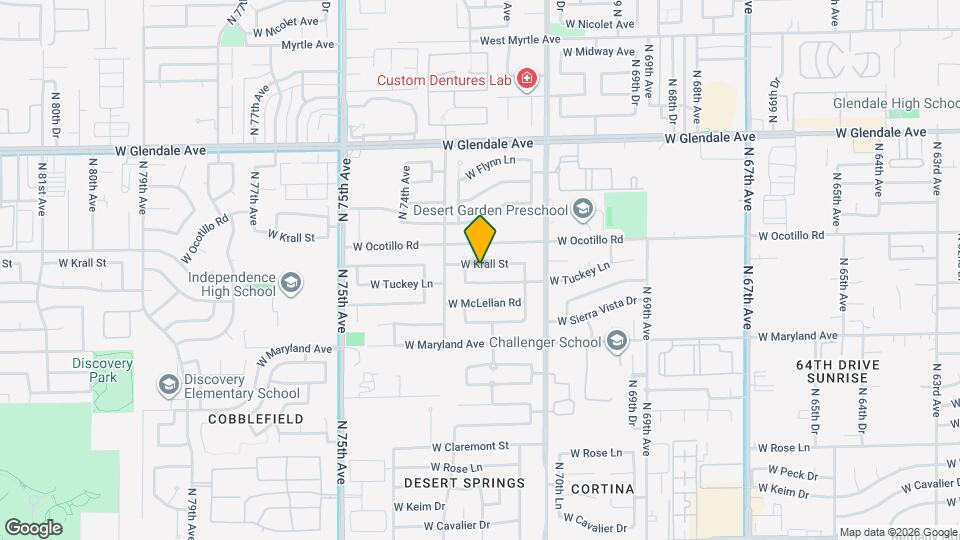 7211 W Krall St Mapa y Detalles de la Ubicación