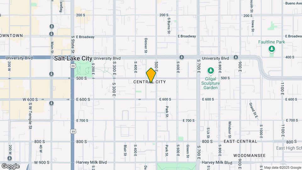 520 S 500 E, Unit 309 Map and Location Details